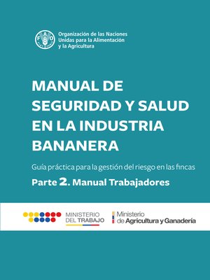 cover image of Manual de seguridad y salud en la industria bananera